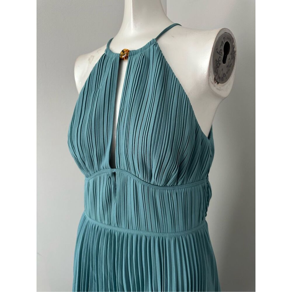 SIMKHAI Carli Plisse Midi Dress US 4 $595 - Picture 6 of 11